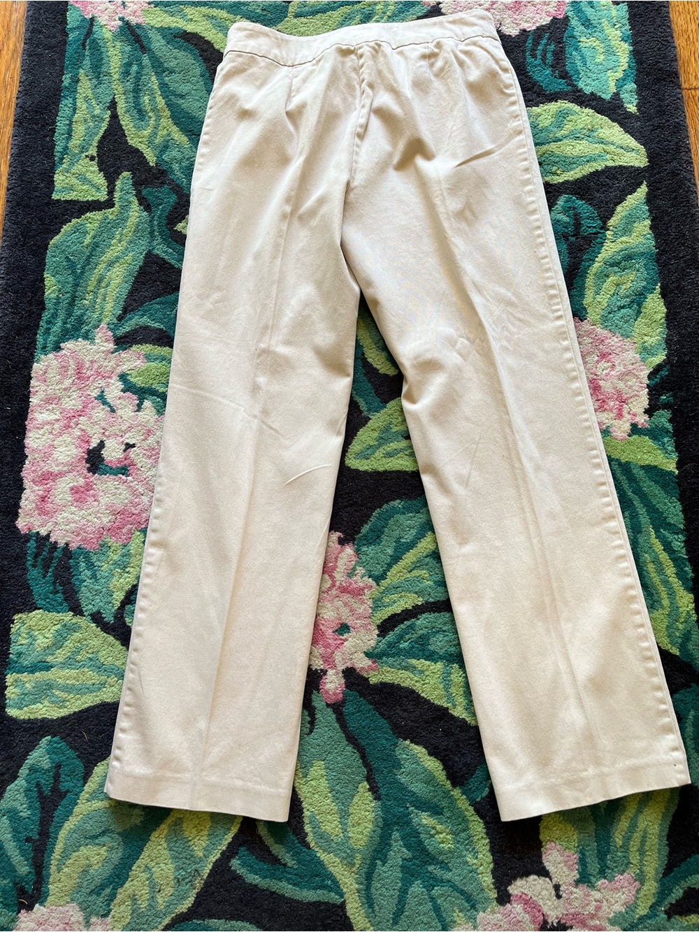 TRIBELLA. WOMENS KAKHI COTTON PANTS SIZE 8. STRAIGHT LEG. - Picture 5 of 5